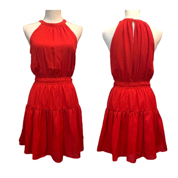 Japna Dresses & Skirts - Japna Red Halter Dress